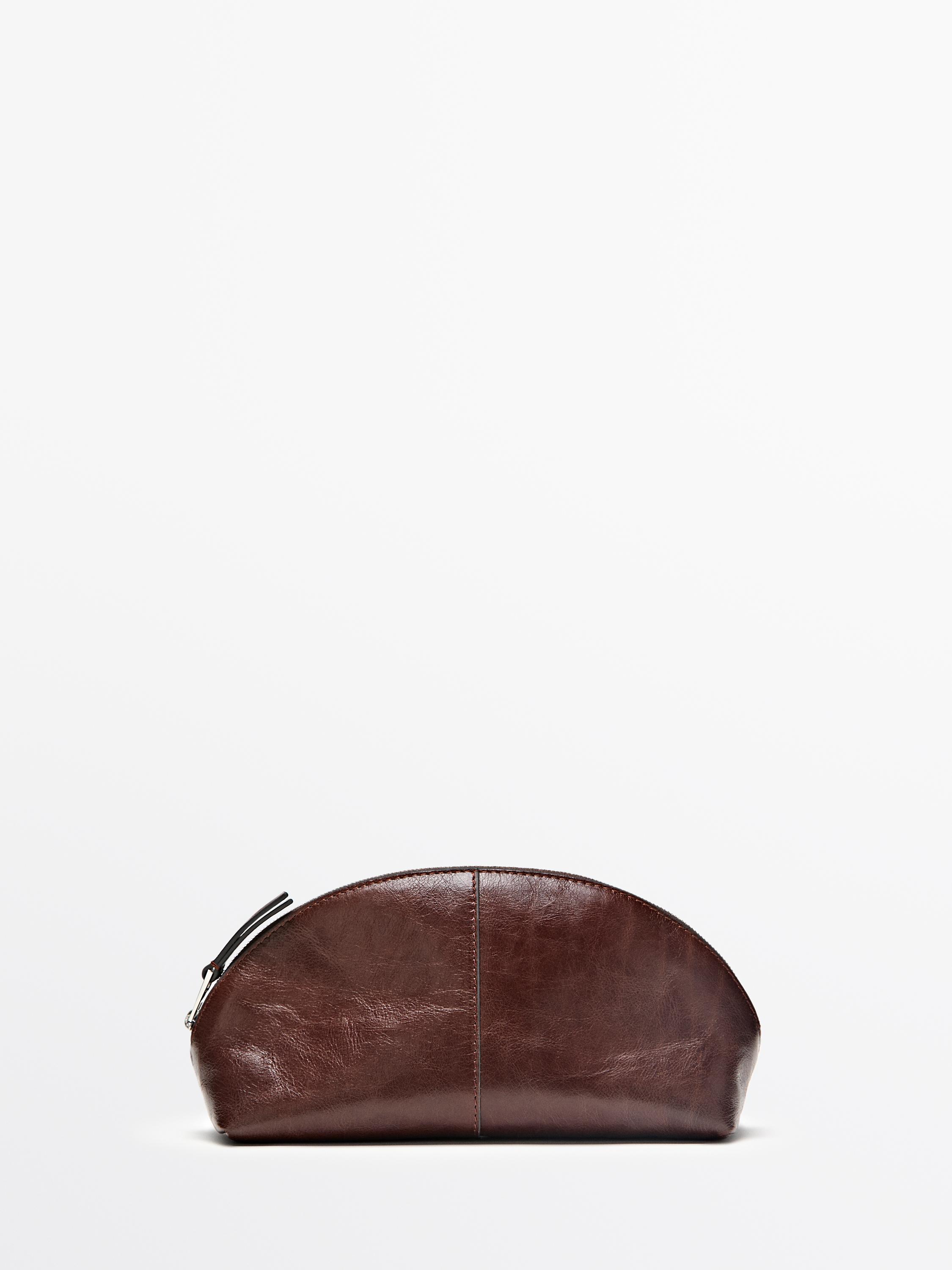 Nappa leather toiletry bag